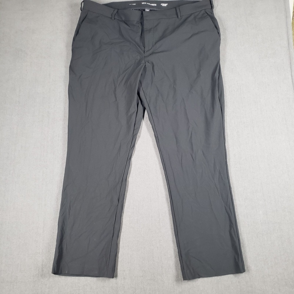 Van Heusen Dress Pants Mens Size 40x30 Black Straight